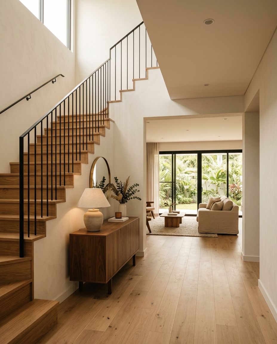 Entrance hall and staircase of a whole-home project